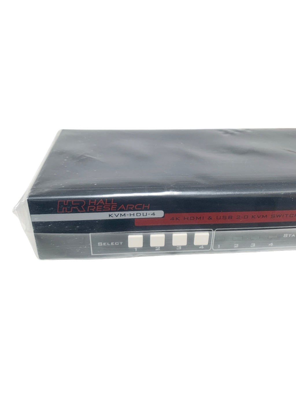 New Hall Research KVM-HDU-4,4-Port HDMI KVM Switch with 4K UHD Video & USB 2.0 H