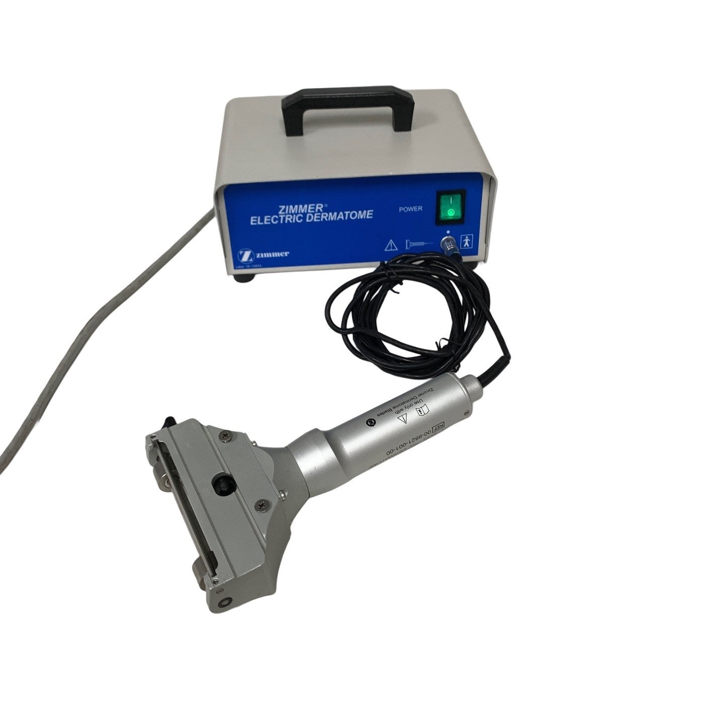 Zimmer REF 00-8821-001-00, ELECTRIC DERMATOME w/ 00-8821-006-00 CONSOLE