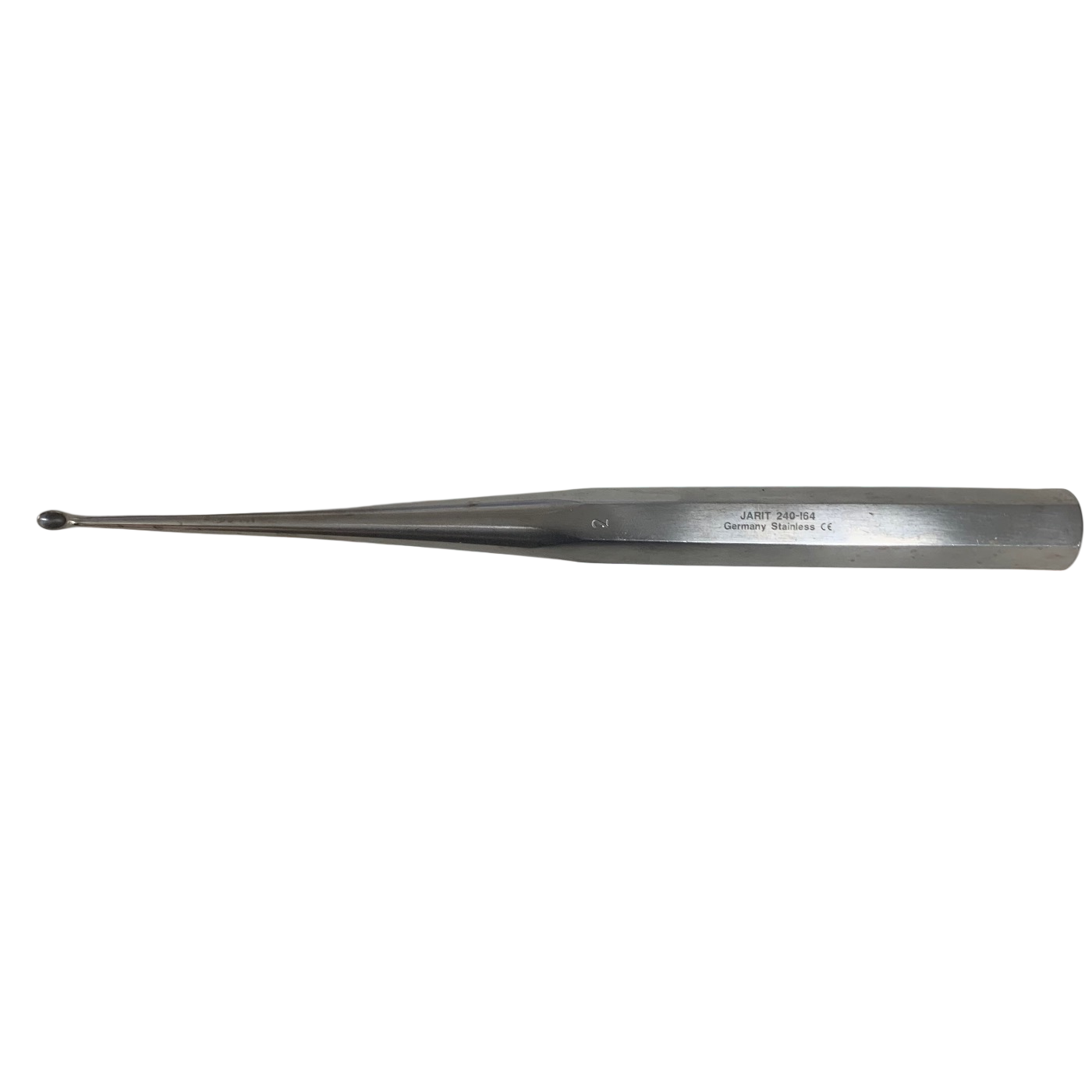 Jarit 240-164 BRUNS Oval Curette, #2 Straight, Solid Hex Handle {1/24}