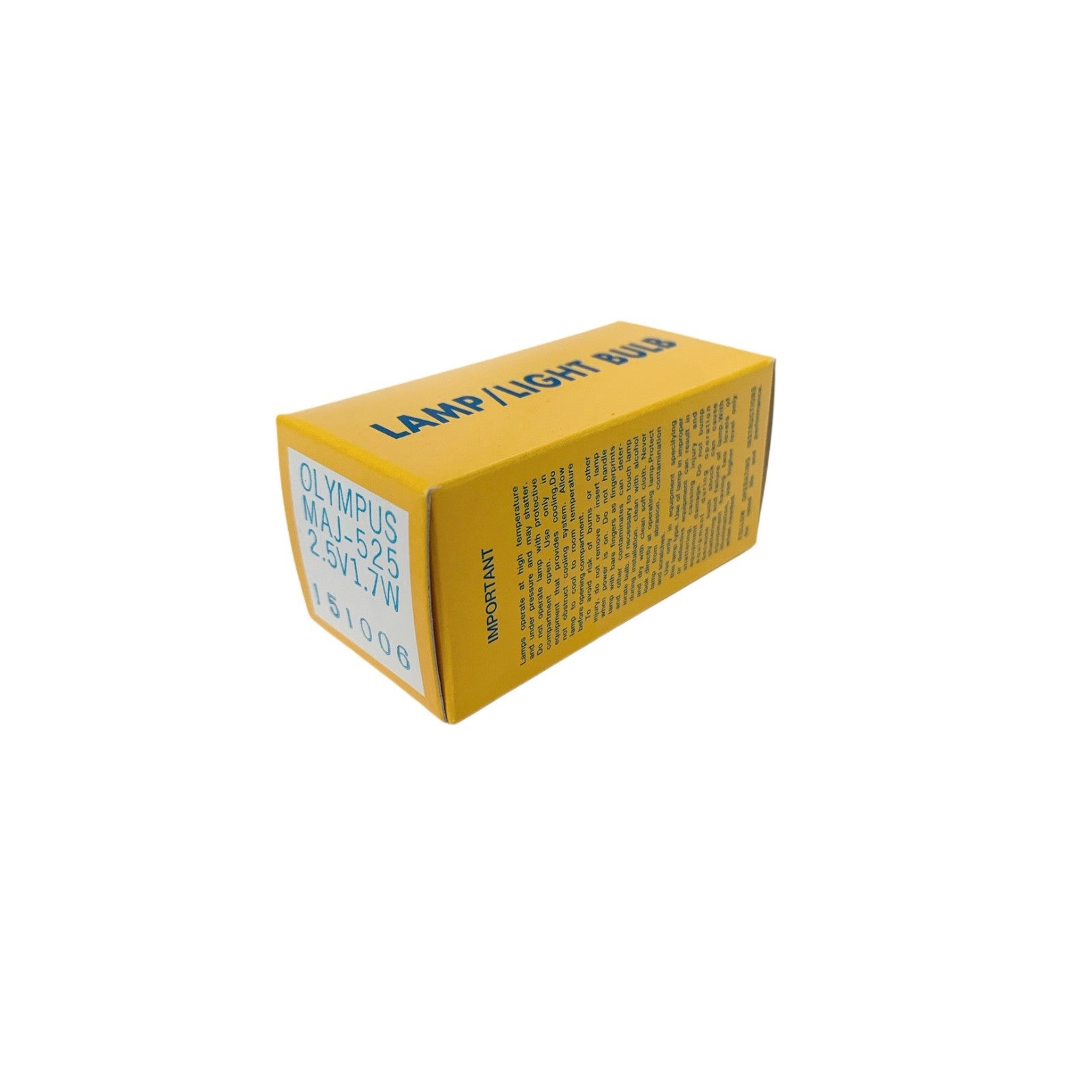 OLYMPUS REF MAJ-525, LAMP/LIGHT BULB, 2.5V