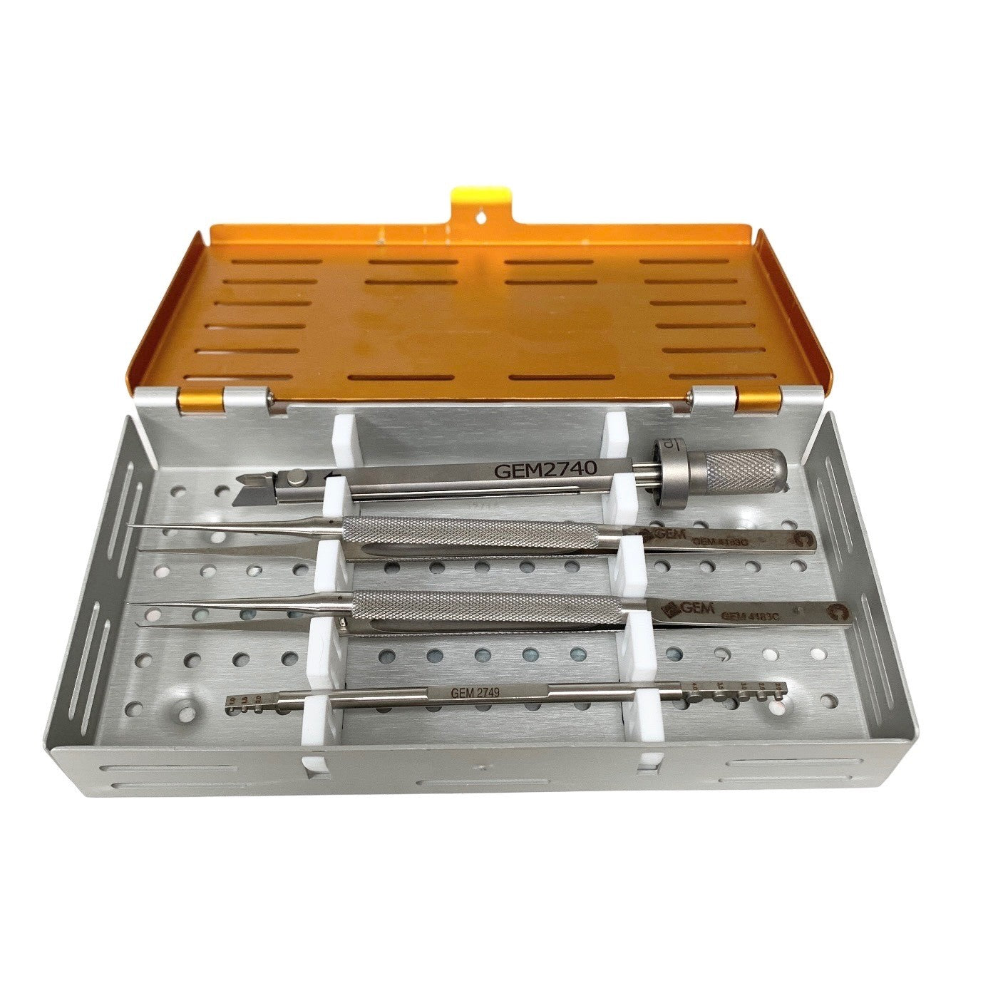 SYNOVIS REF GEM2740, GEM ANASTOMOTIC COUPLER INSTRUMENT SET OF 4 WITH CASE