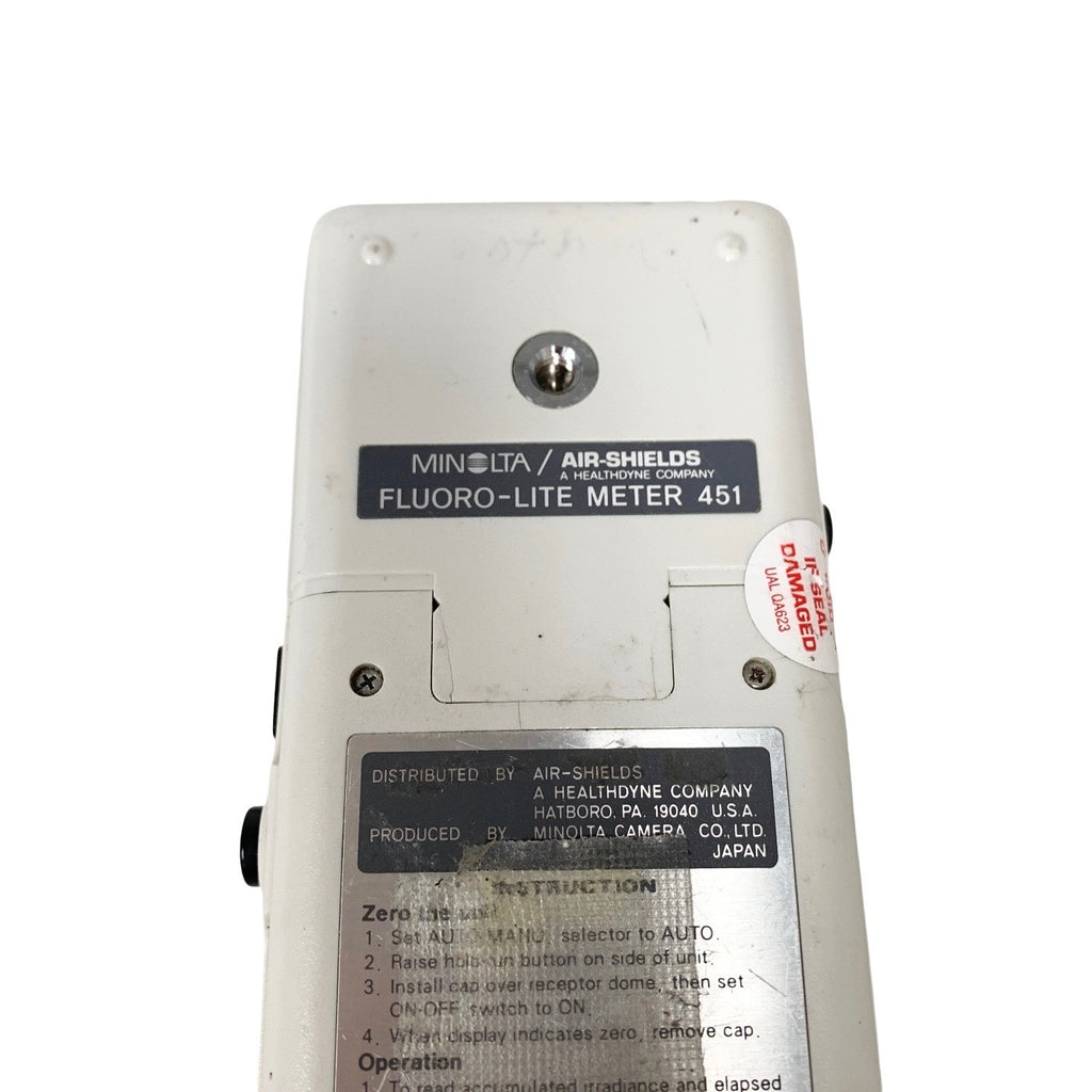 Minolta Air-Shields Fluoro-Lite Meter 451 Phototherapy Radiometer - Powers On
