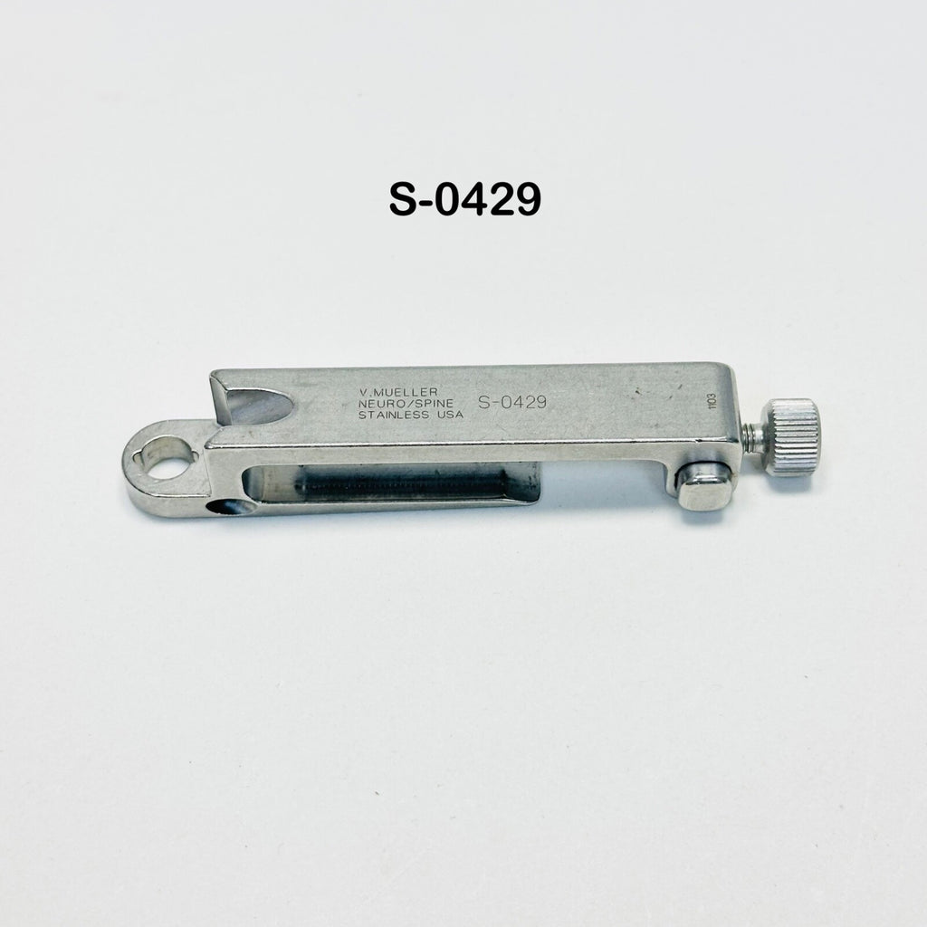 V. Mueller S-0429 Adjustable Lumbar Retractor Blade Holder  Instrument