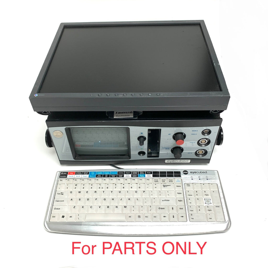 ELLEX Eye Cubed I3 Ultrasound System, w/ keyboard & display, for Parts/Repairs