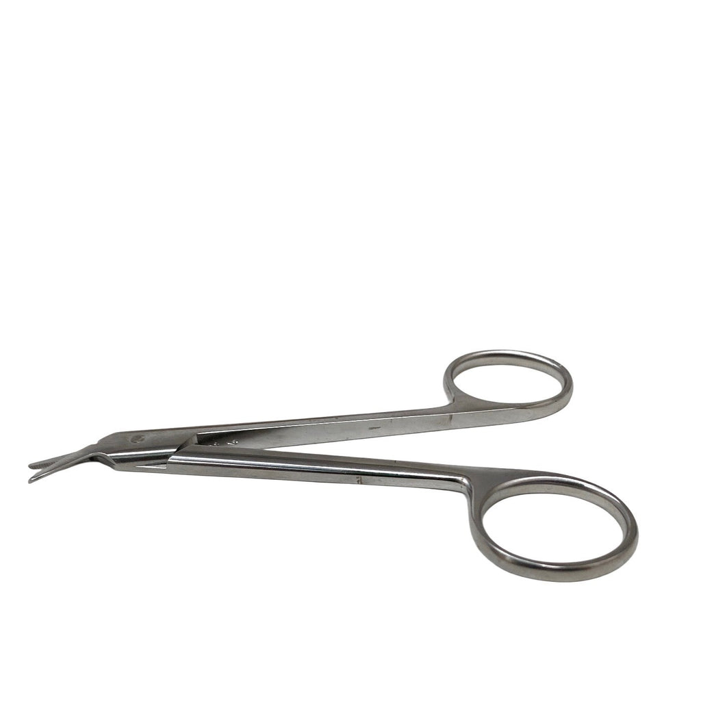 Aesculap DP551R Wire Cutting Scissors 4 3/4" Angled Serrated Blunt/Blunt 120mm