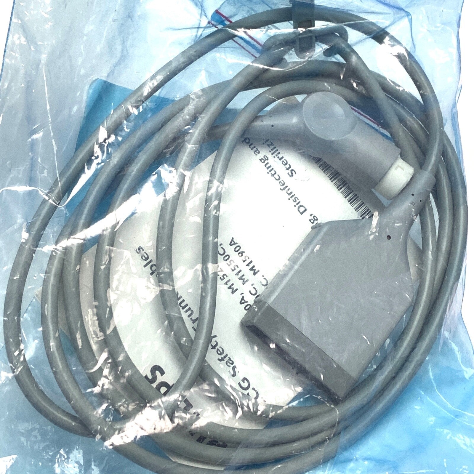 Philips REF M1520A, 12-Pin 5-Lead ECG Safety Trunk Cable