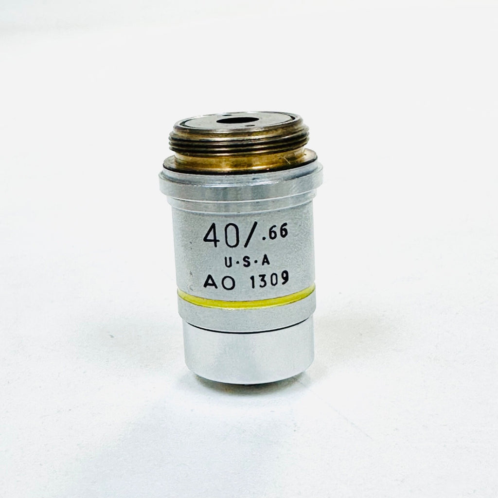 AO 1309  40/0.66 PLAN ACHRO Microscope Objective Lens Made in USA