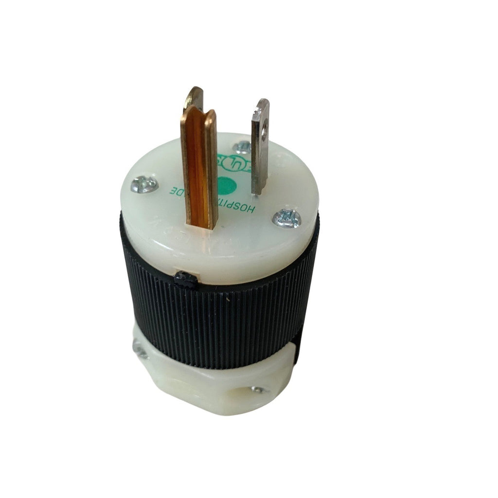 Hubbell Ref HBL8215C Hospital Grade Plug 15A 125V NEMA 5-15P Insulgrip - New/NOS