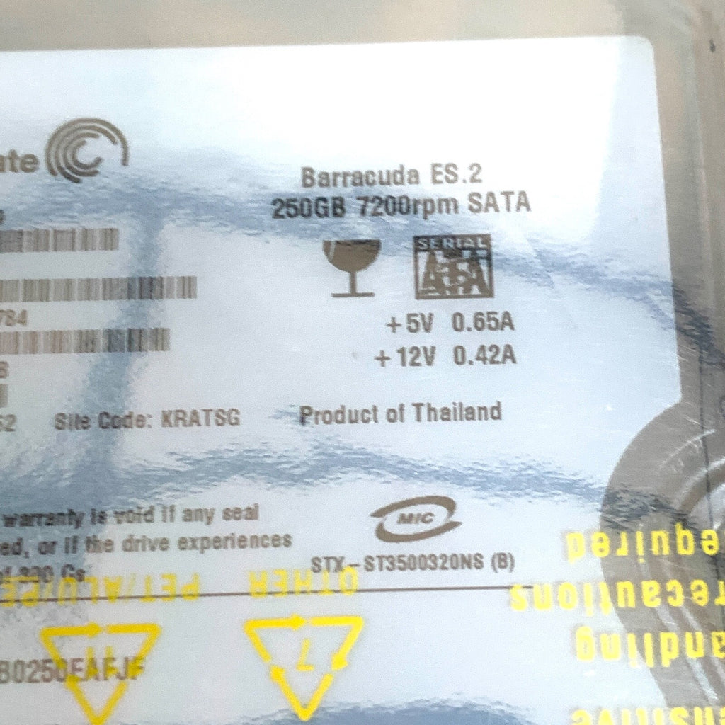 Seagate REF 9CA152-784, Barracuda ES2, 250GB 7200rpm SATA Disk