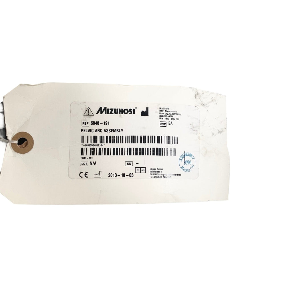 Mizuho OSI REF 5848-191, PELVIC ARM ASSEMBLY
