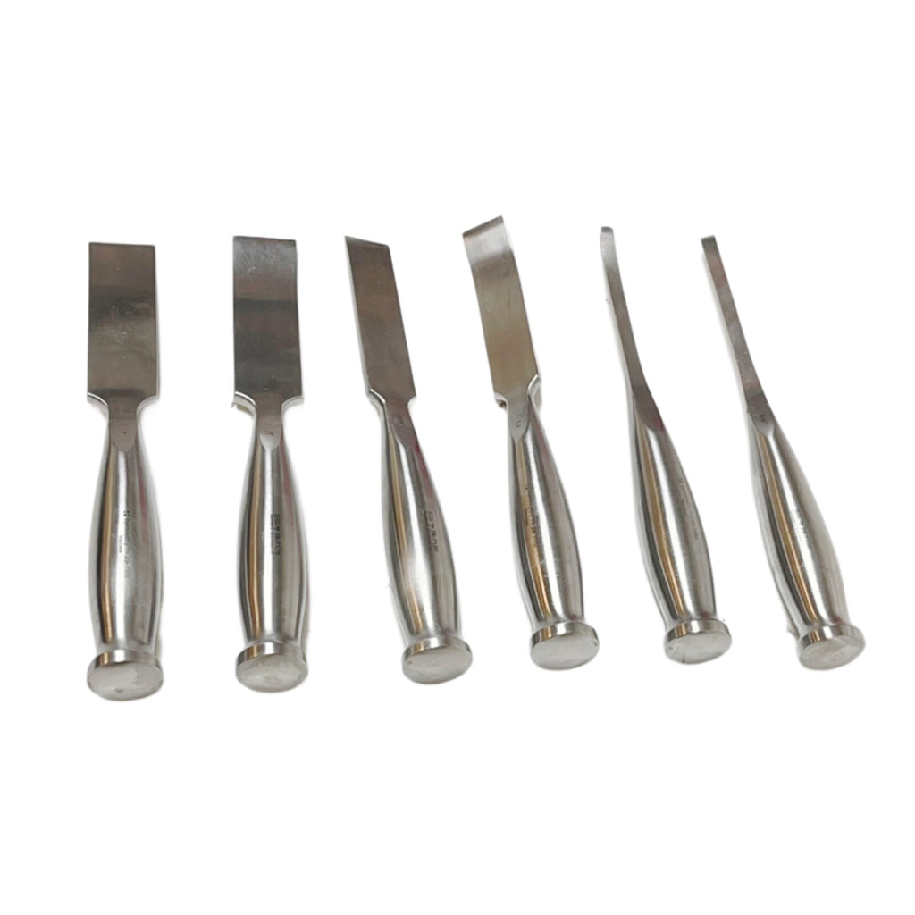 Symmetry / SSI Smith-Peterson Osteotomes (Lot Of 6 Straight & Curved) W/ Case