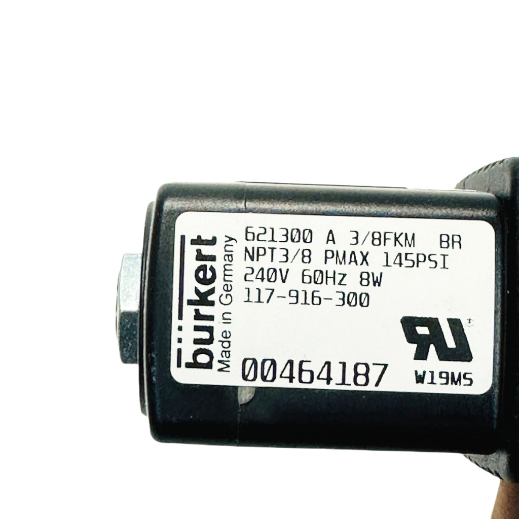 BURKERT 621300 A 3/8KM BR NPT3/8 PMAX 145PSI 240V 60HZ 8W Solenoid Valve