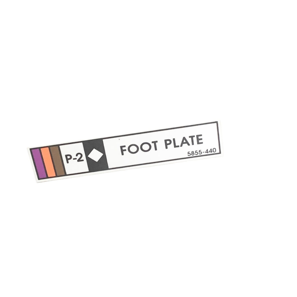 Mizuho OSI REF 5855-440, P-2 FOOT PLATE  w/ BOOT