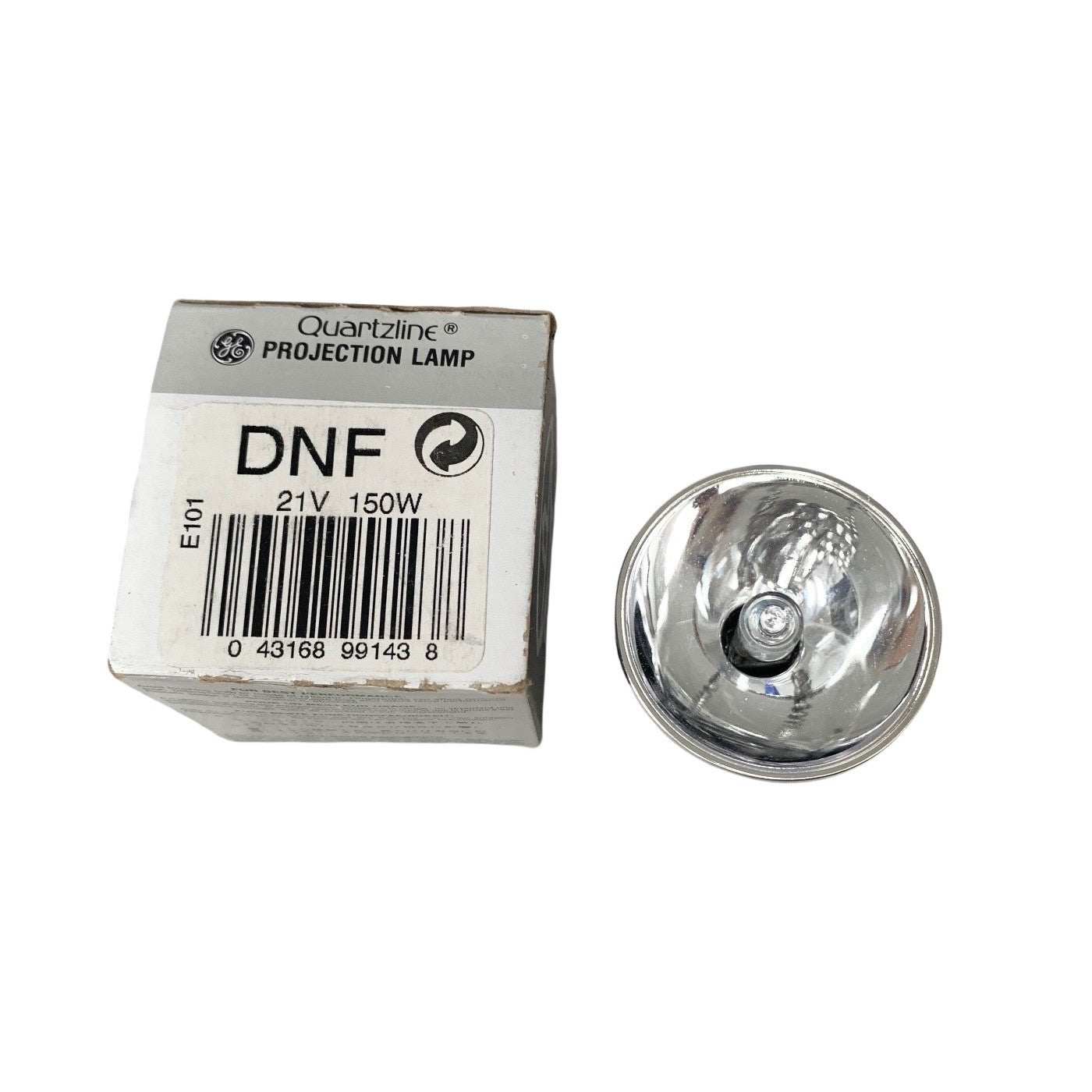 NEW GE Quartzline DNF 21V 150W Projection Lamp, 16mm Bulb