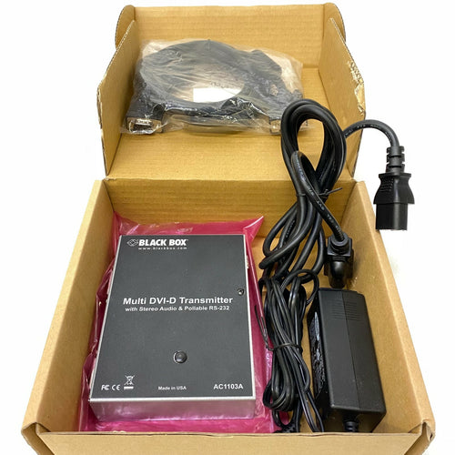 Blackbox AC1103A Multi DVI-D Transmitter with Stereo Audio with power supply