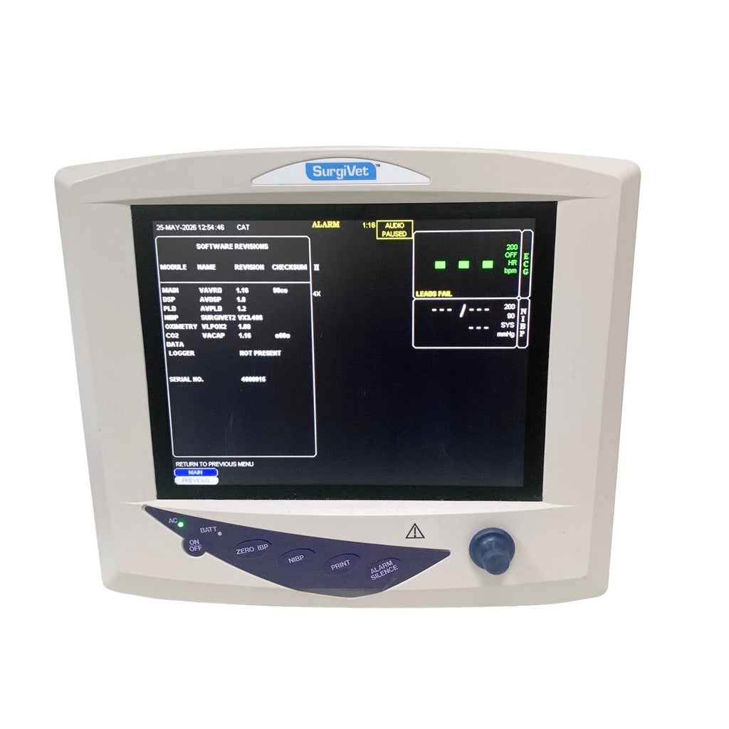 Smiths Medical REF V9201 AND V9212AR, Vet Care Patient Monitor