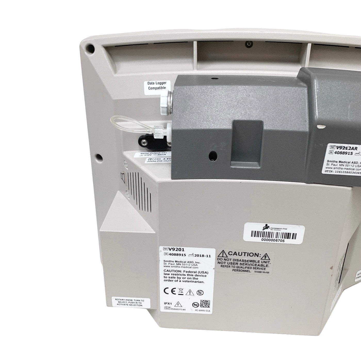 Smiths Medical REF V9201 AND V9212AR, Vet Care Patient Monitor