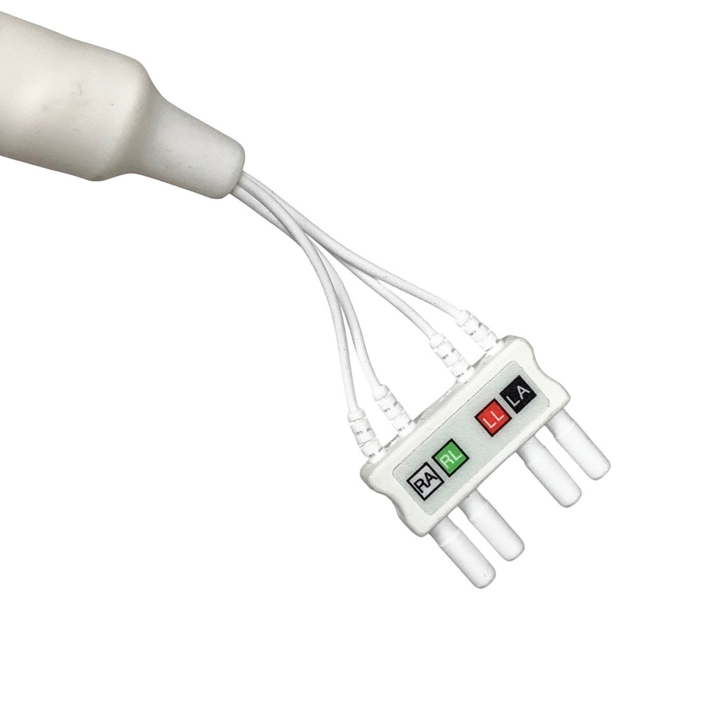 INVIVO REF 9224, MRI ECG LEAD WIRE, DAMAGED PIN SEE PICTURES, 4 LEAD ECG CABLE