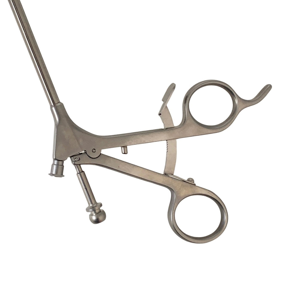 Aesculap Ref PL100R, Cholangiography Clamp Straight 5mm 17-3/8"