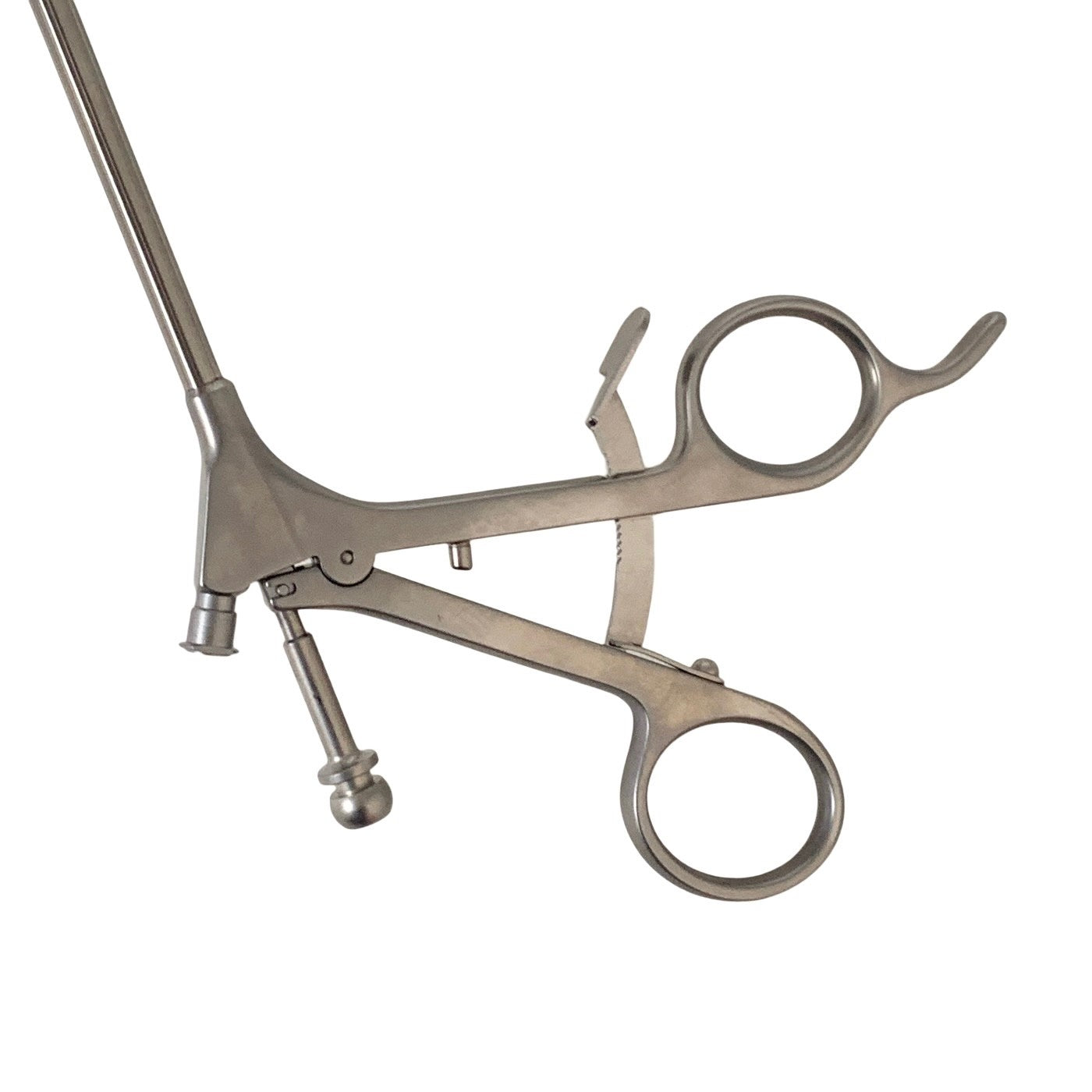 Aesculap Ref PL100R, Cholangiography Clamp Straight 5mm 17-3/8"