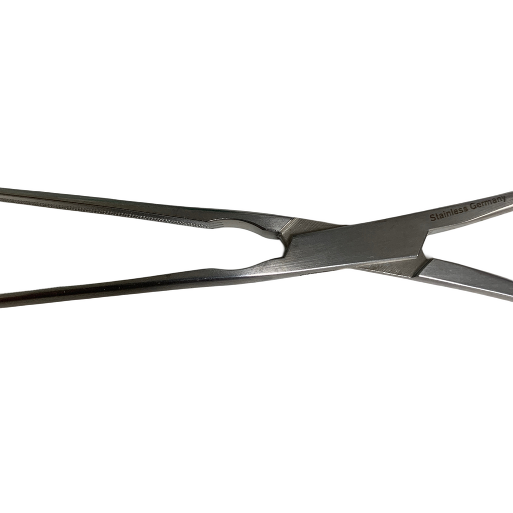 JARIT 325-150. Doyen Intestinal Clamp. Cardio-Grip 3-7/8", Straight, 9-1/2"