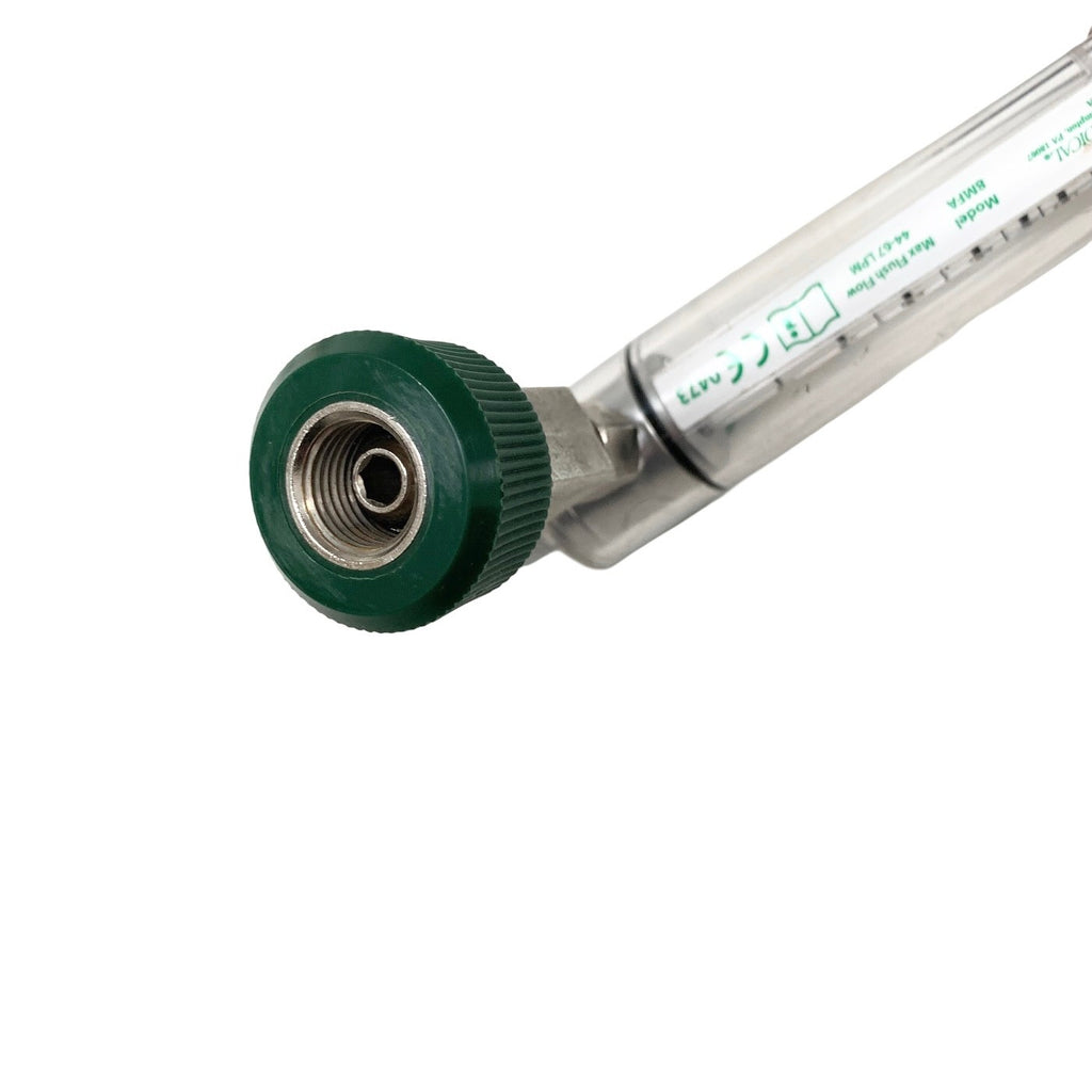 PRECISION MEDICAL 8MFA O2 Flowmeter 44-67 LPM Max Flush W/ Female Connector