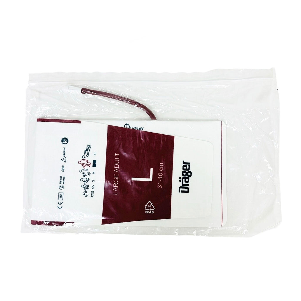Draeger MP00931 NBP Single Use Cuffs, 31-40cm , Large Adult  10/Pack (NEW)