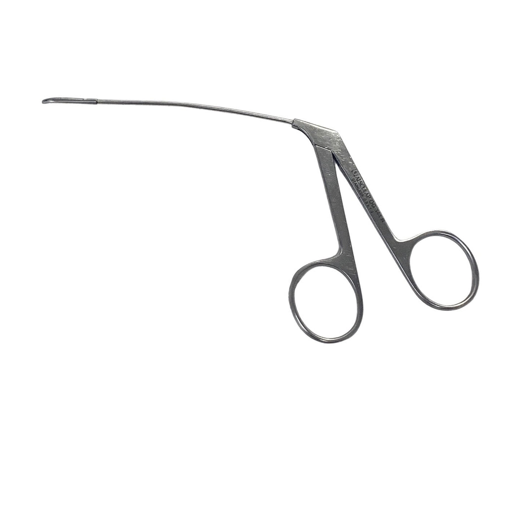 Aesculap OG344R Micro Laryngeal Alligator Forceps 0.8x1.3mm Curved ENT Surgical