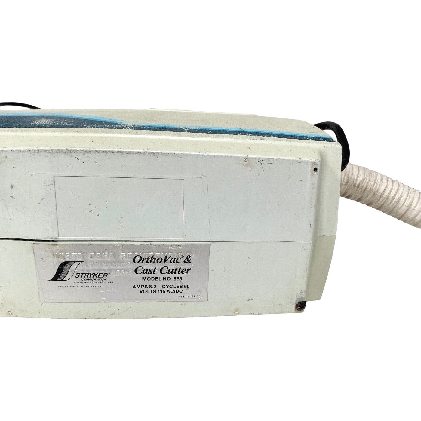 STRYKER REF 865, Ortho Vac, MISSING CAST CUTTER ONLY VAC
