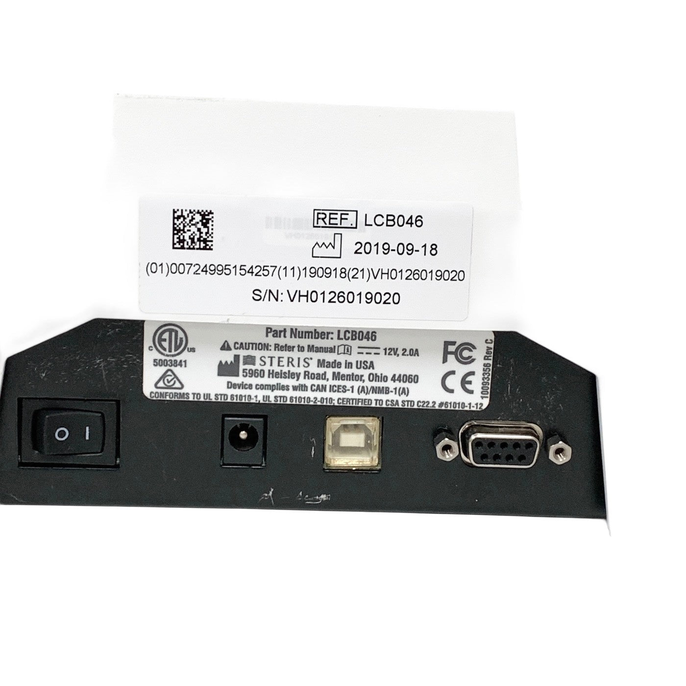 Steris LCB046 HP Incubator Biological Indicator Reader -With Power Supply