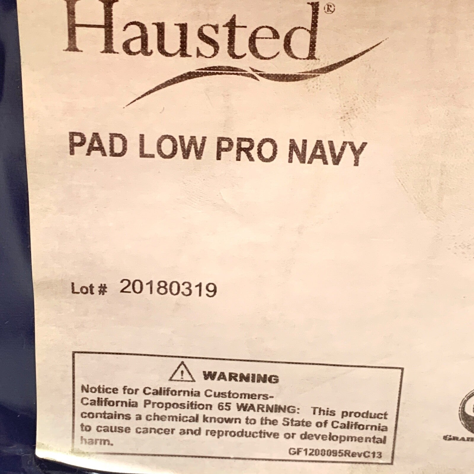 Graham Field REF H075113B, Hausted Pad Low Pro Navy