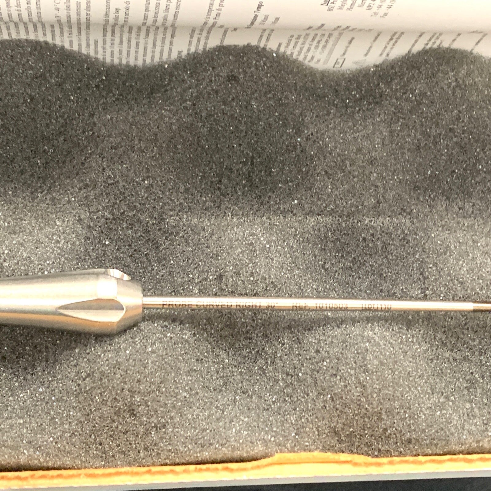 Symmetry Medical REF 1010503, Access Arthroscopy Probe Curved Right, 30 Degree