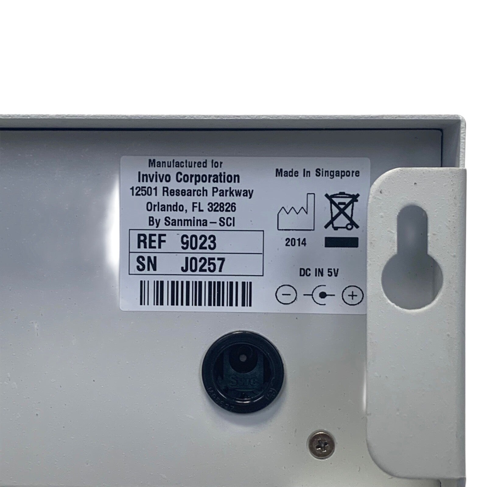 Invivo REF 9023, Patient Module Battery Charger