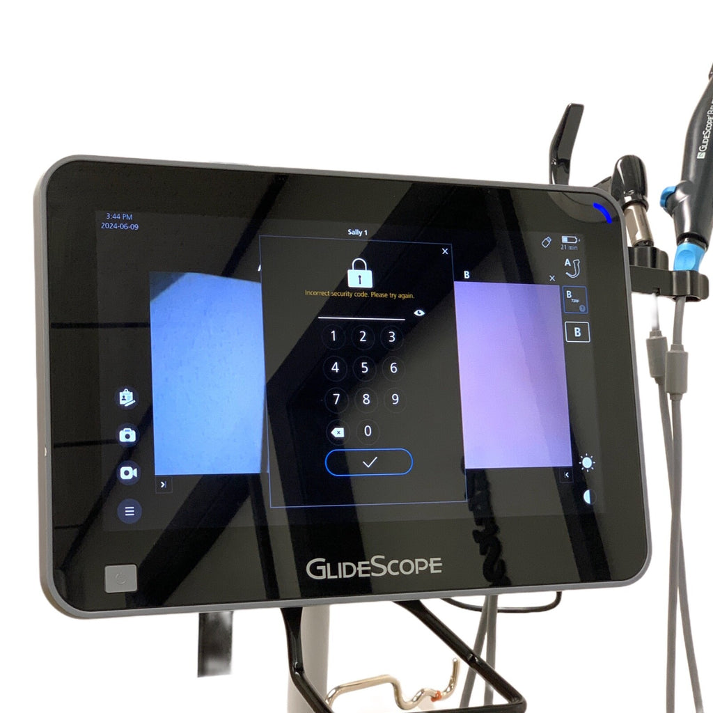 Glidescope Core 15, REF 0570-0404, Video Laryngoscope System w/ A/B Smart Cables