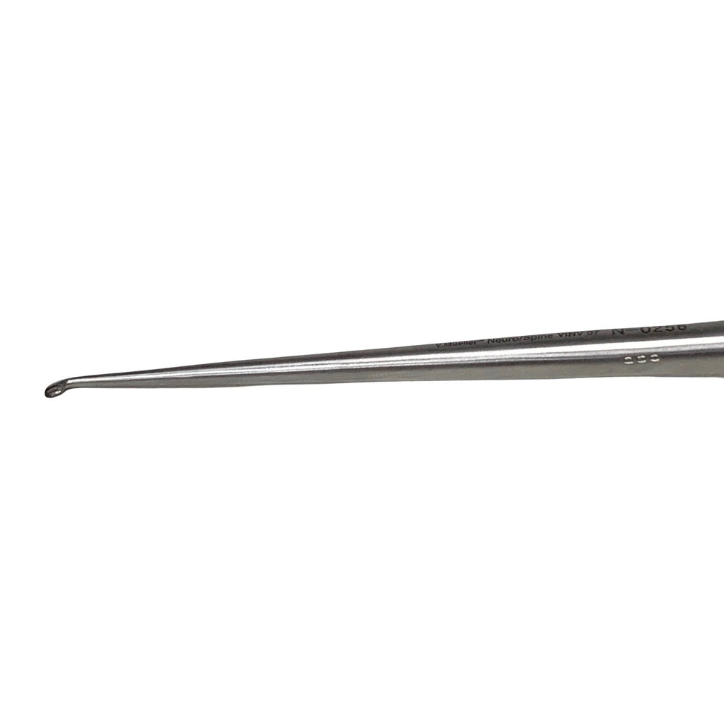V. Mueller REF N-0256, BRUN CURETTE ANGLED, SIZE 3-0 OVERALL LENGTH 9" (23CM)