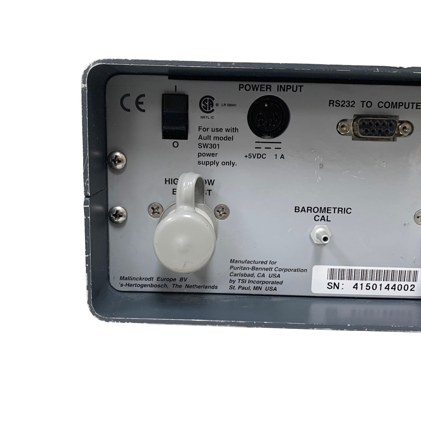 MALLINCKRODT Puritan Bennett PTS 2000 Ventilator Tester Analyzer