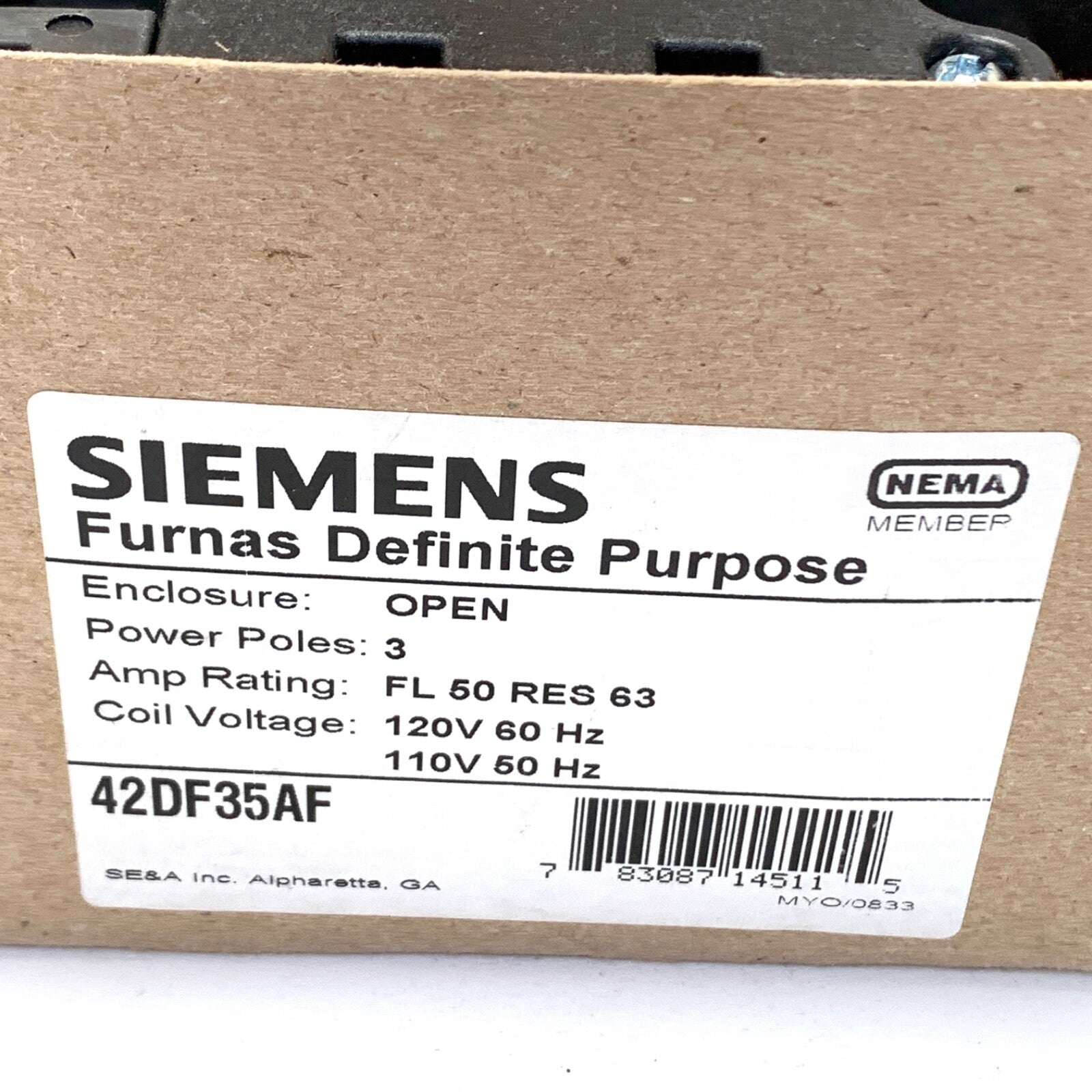Siemens REF 42DF35AF, Furnas Definite Purpose