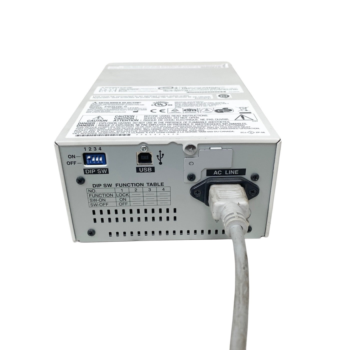 Mitsubishi P93D Digital Thermal Printer Monochrome Medical Ultrasound P93DW USB
