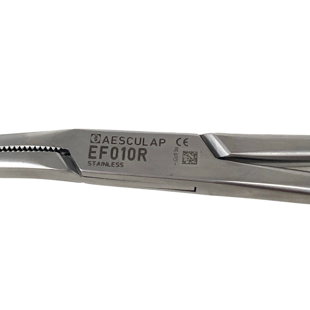 Aesculap EF010R Guyon Kidney Clamp 9.5" 240mm Double Curved Surgical Urology Too