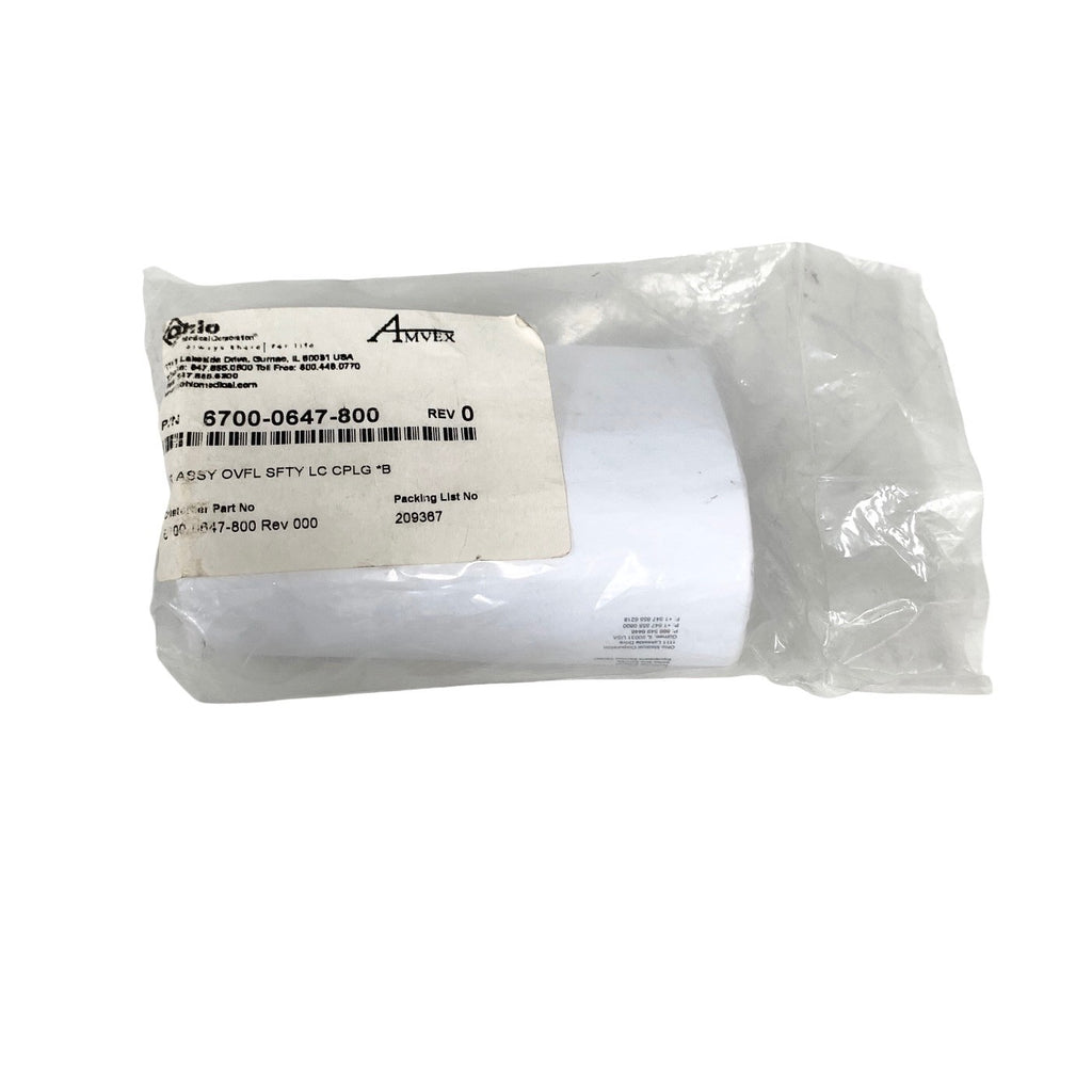 OHIO MEDICAL REF 6700-0647-800, AMVEX TRAP ASSEMBLY FOR OVERFLOW SAFETY