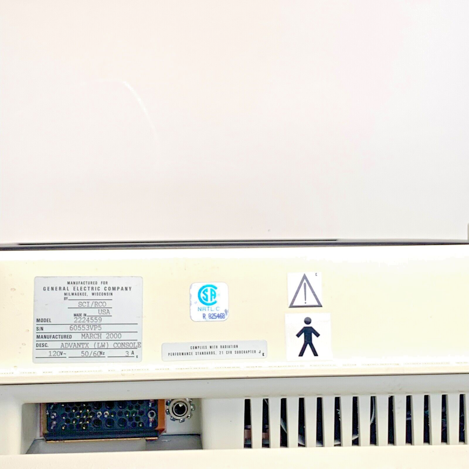 General Electric REF 2224559, AdvanTx LW Console w/ Switch