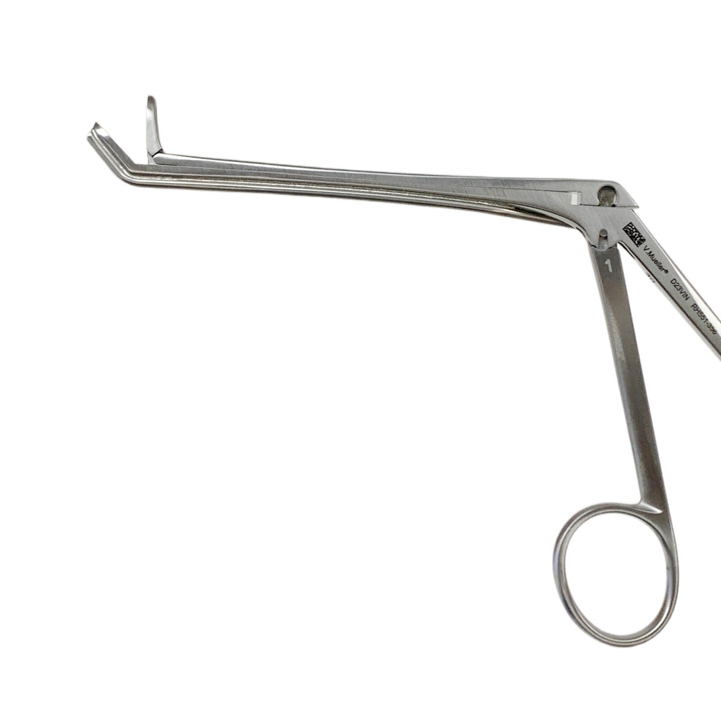 V. Mueller REF RH551-356, NASAL SUCTION FORCEPS DOUBLE ACTION, UP ANGLED, #1 TIP