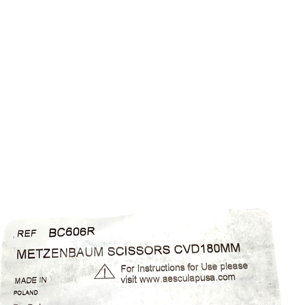 AESCULAP REF BC606R, Metzenbaum Scissors Curved 180mm