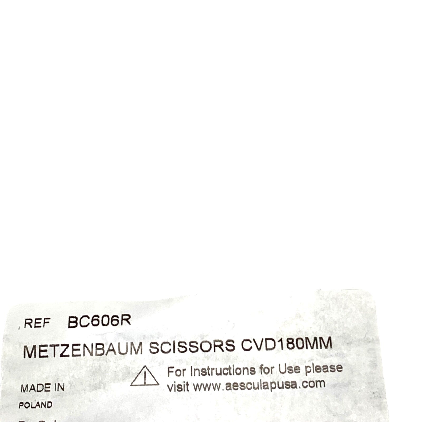 AESCULAP REF BC606R, Metzenbaum Scissors Curved 180mm