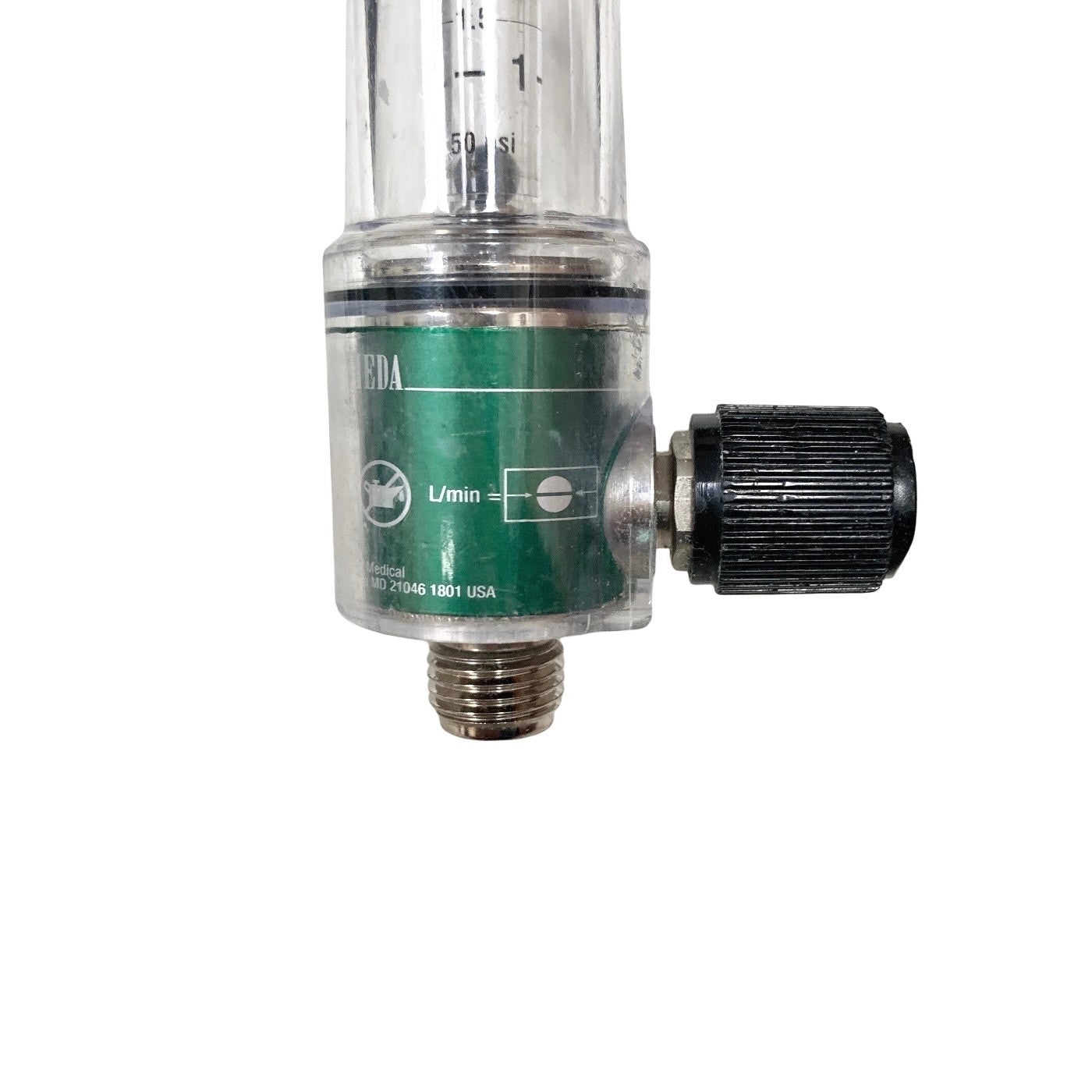 Ohmeda Medical Oxygen Flowmeter 0-15 LPM Diamond Quick Connect O2 Flowmeter