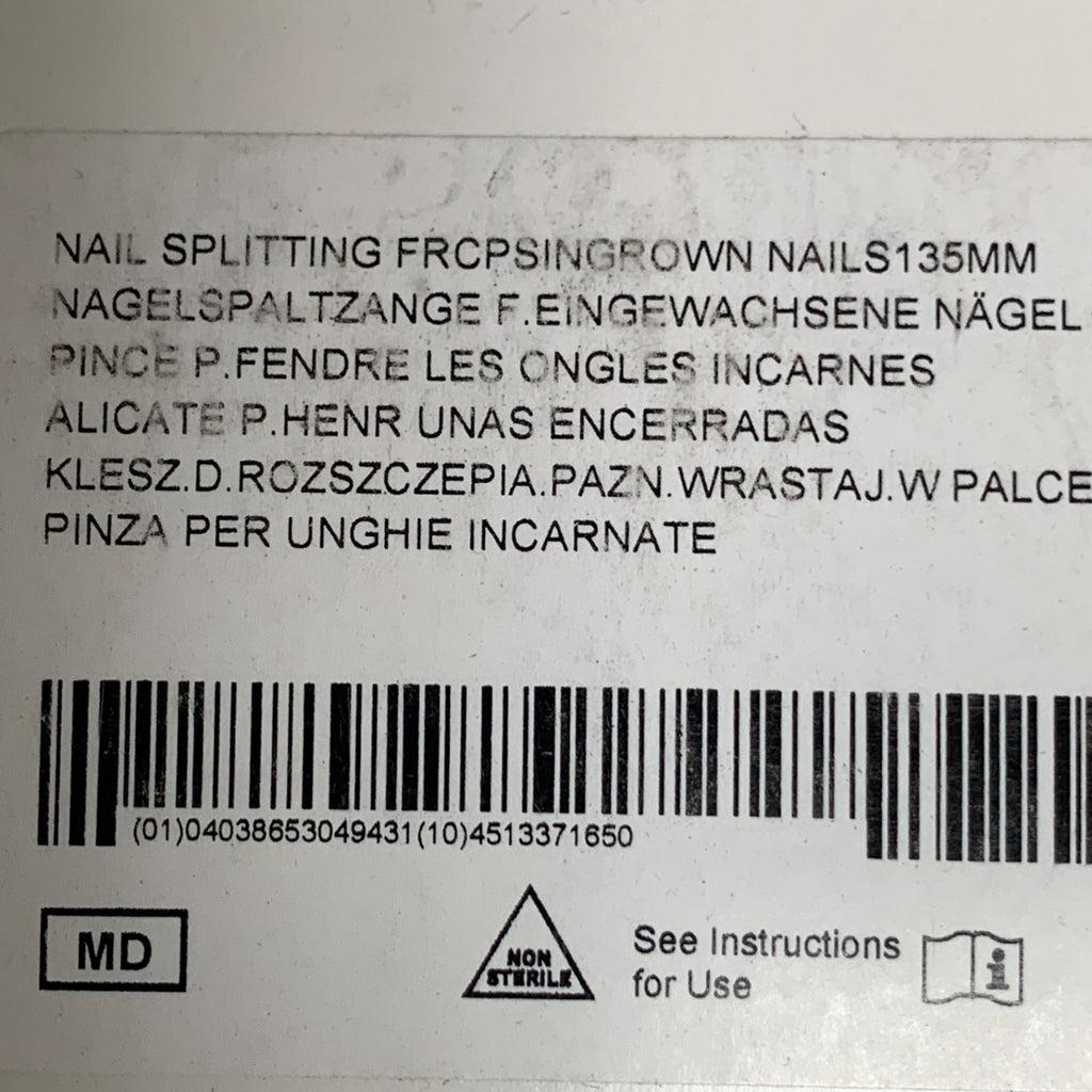 AESCULAP HF266R NAIL SPITTING FORCEPS FOR INGROWN TOE NAILS.