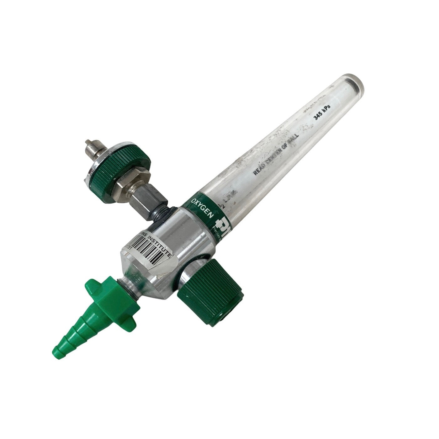 Precision Medical Flow Meter W/ Ohmeda Diss Male Adapter, 0-15 LPM