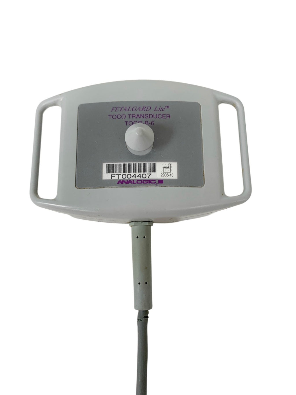 ANALOGIC FETALGARD LITE TOCO-B-6 ULTRASOUND TRANSDUCER (FOR PARTS)