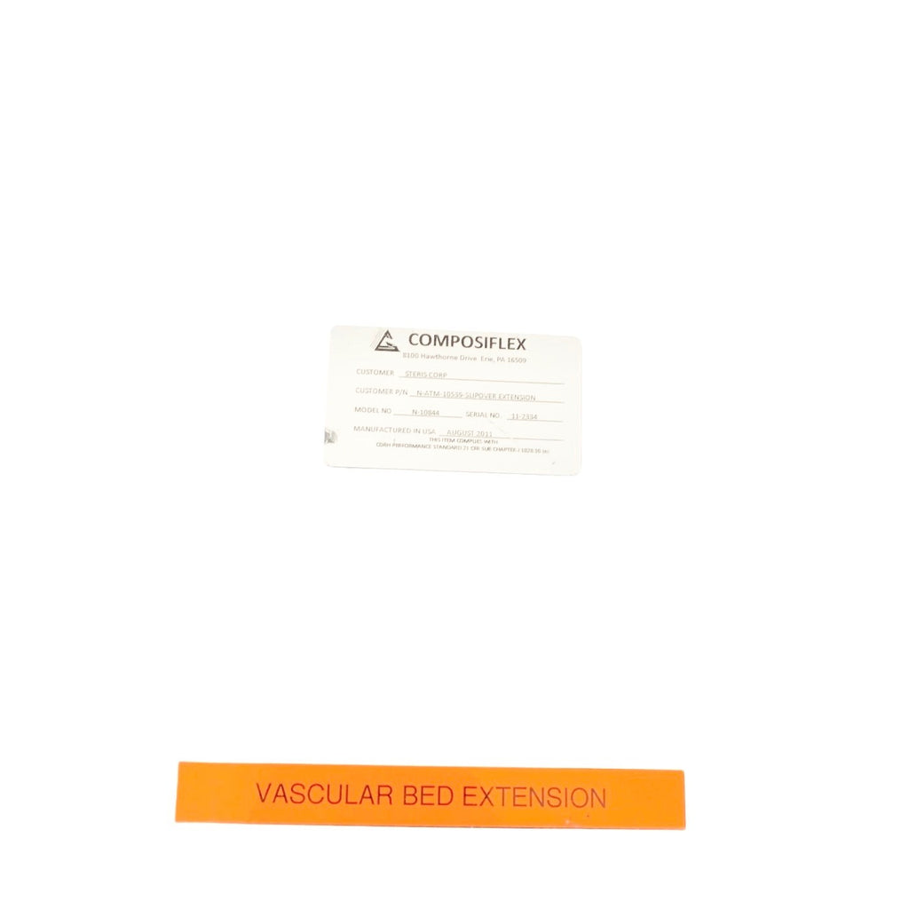 STERIS Composiflex Carbon Fiber Slipover Head Extension Table w/ Pad Ref N-10844
