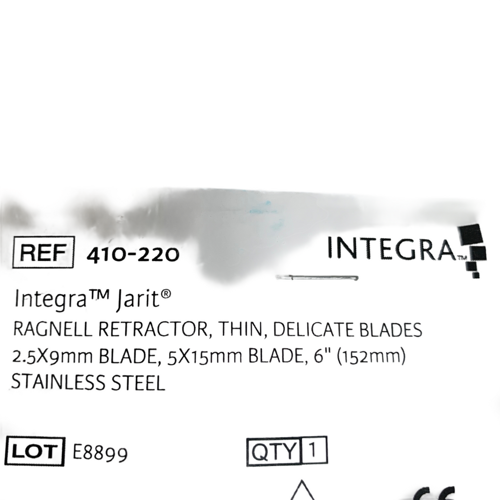 Jarit 410-220 RAGNELL RETRACTOR THIN DELICATE BLADES 2.5X9MM BLADE 5X15MM BLADE
